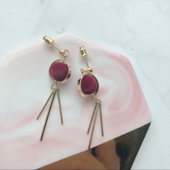 Jewelry - Fall Velvet Golden Drop Earrings
